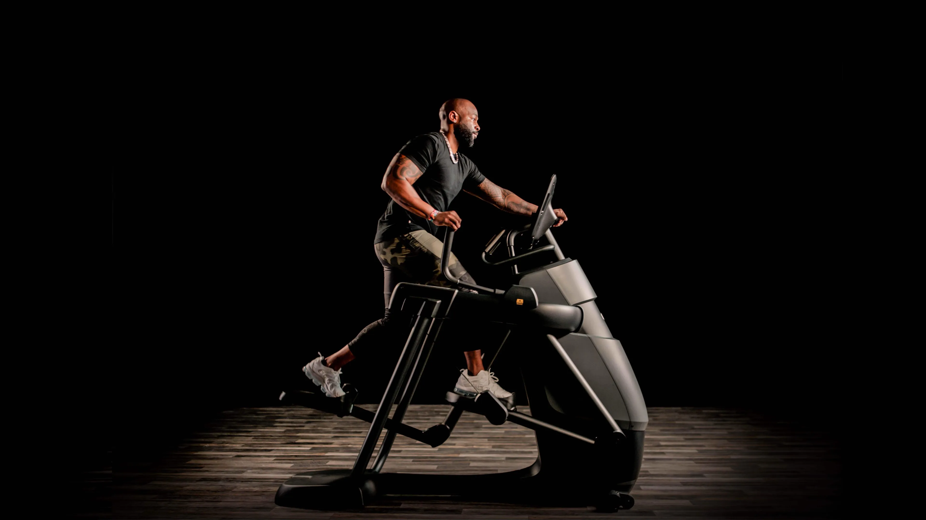 Exerciser on a Precor AMT